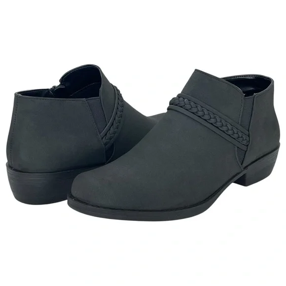 Easy Street Jalia Black Womens Shooties Size 10W - Picture 8 of 10